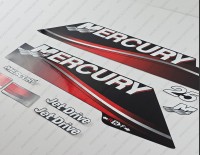 Mercury 25HP Two Stroke 2006-2010 Jet Drive Outboard Decal Kit